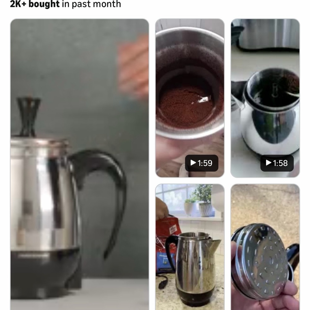 Farberware Stainless Steel Kettle - Silver & Black Accent - Picture 4 of 10